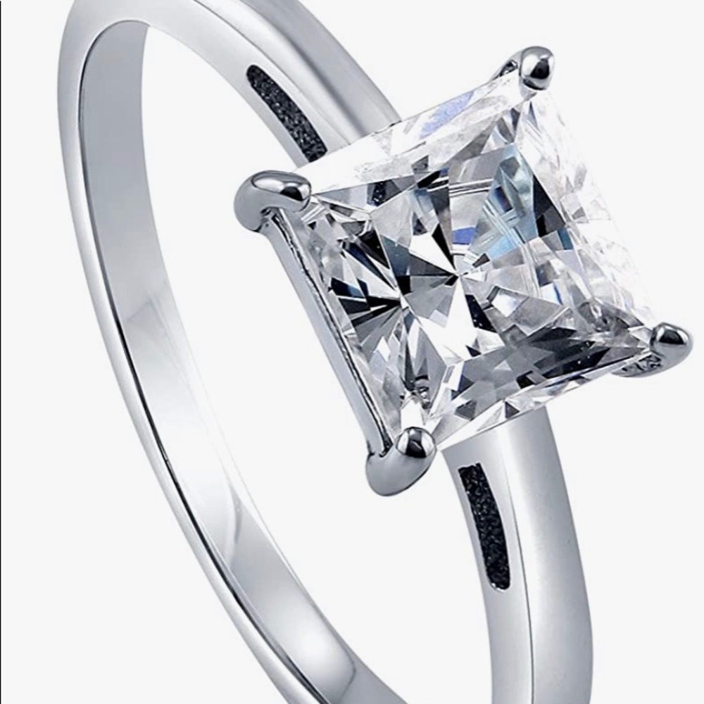 Sterling Silver Wedding Engagement Ring BRAND NEW